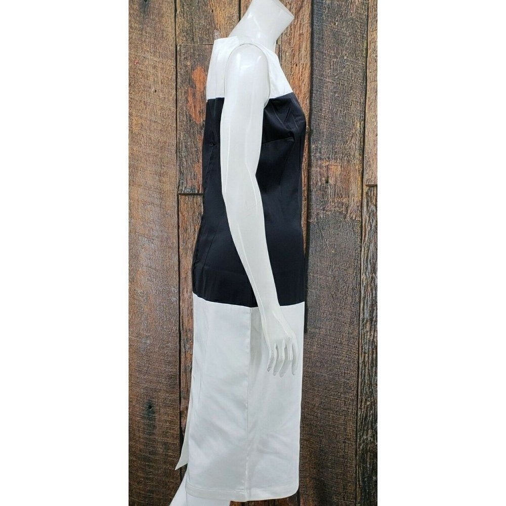New  Tatyana Dress Womens Large Black White Wiggle Pencil Dress - Picture 2 of 8